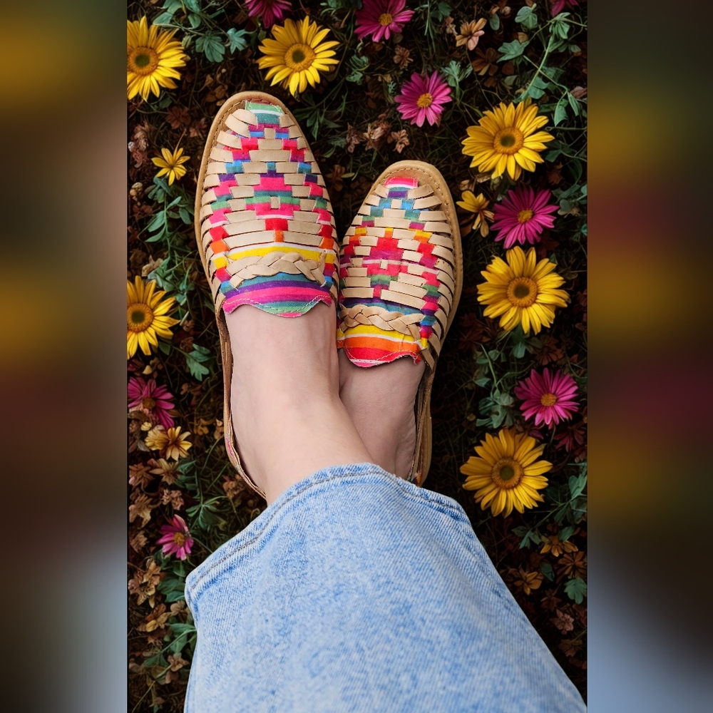 Women's Woven Huaraches Mexican Sandals